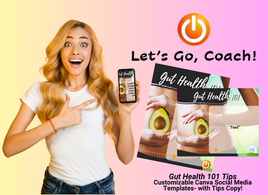 Gut Health – 30 Customizable Instagram and Facebook Infographics